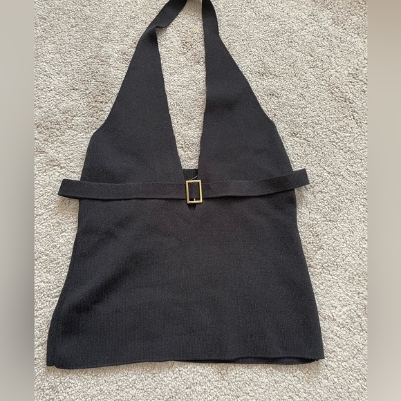 NWT Urban Outfitters|| Silence + Noise Rennie Belted Halter Sweater Size Medium - Picture 2 of 5